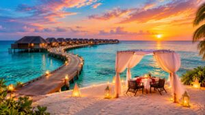 Romantic Maldives Sunset Retreat