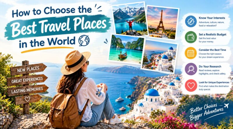 How to Choose the Best Travel Places in the World